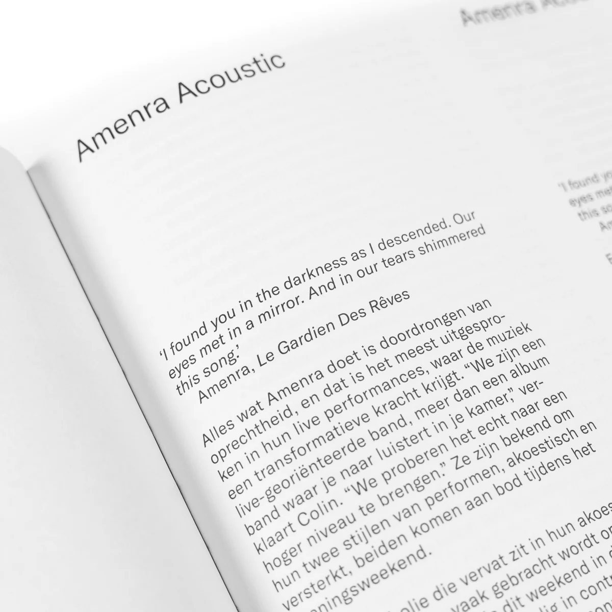 AMENRA "Het Gloren" Book - Image 4