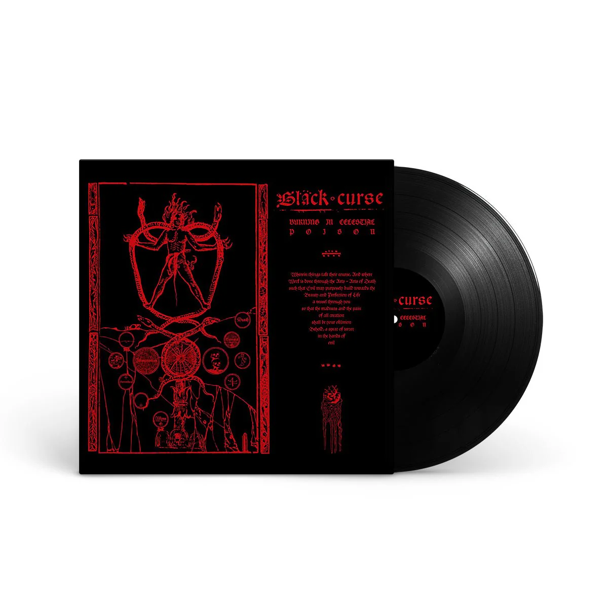 BLACK CURSE "Burning In Celestial Poison" LP - Image 2
