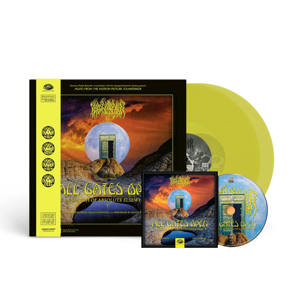 BLOOD INCANTATION "All Gates Open" 2xLP + Blu-Ray + T-Shirt Bundle - Image 2