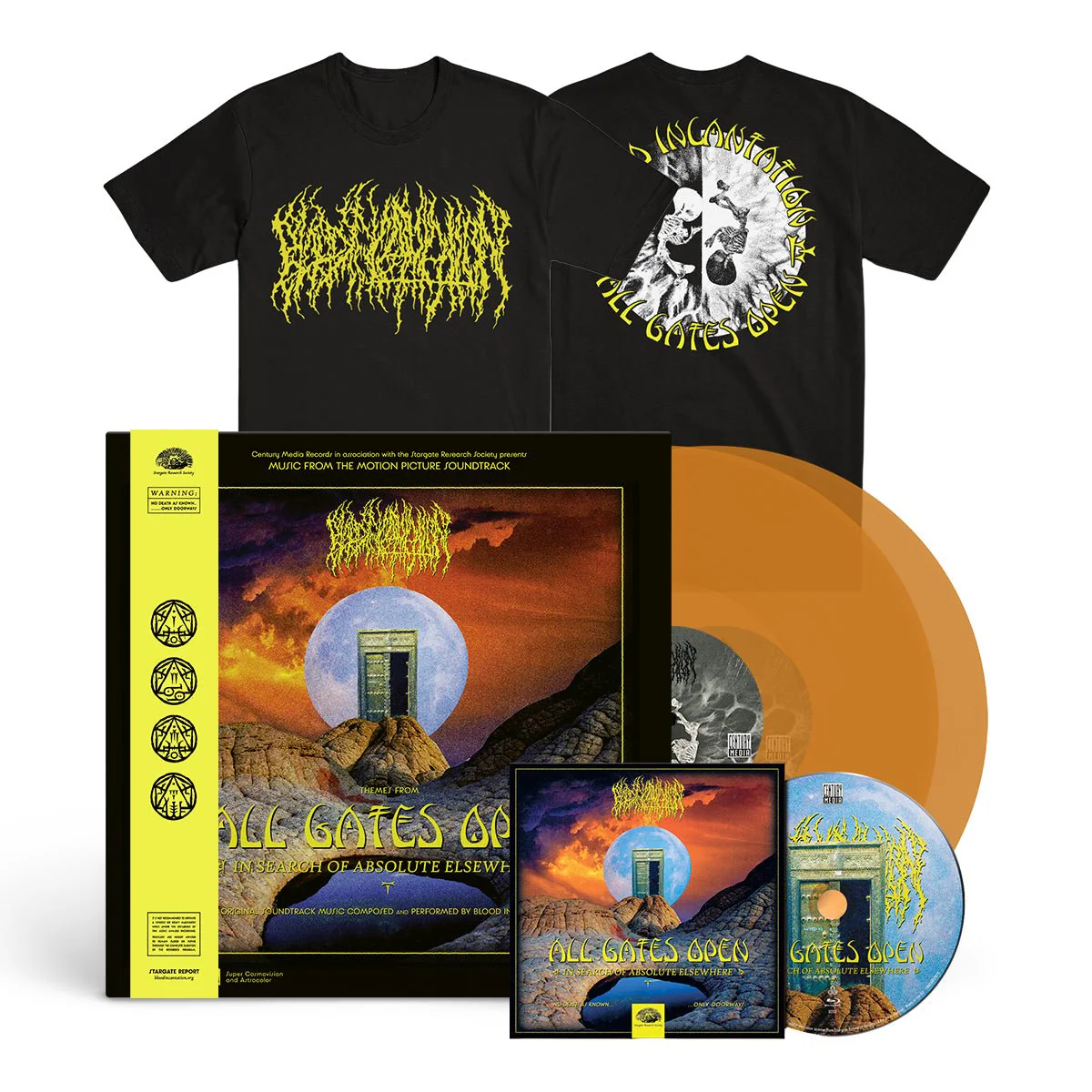 BLOOD INCANTATION "All Gates Open" 2xLP + Blu-Ray + T-Shirt Bundle - Image 5