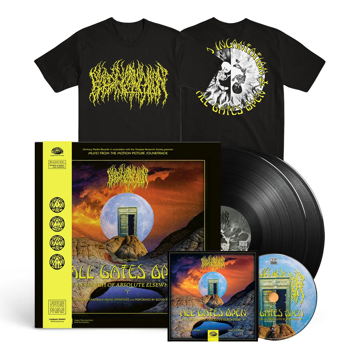 BLOOD INCANTATION "All Gates Open" 2xLP + Blu-Ray + T-Shirt Bundle - Image 6