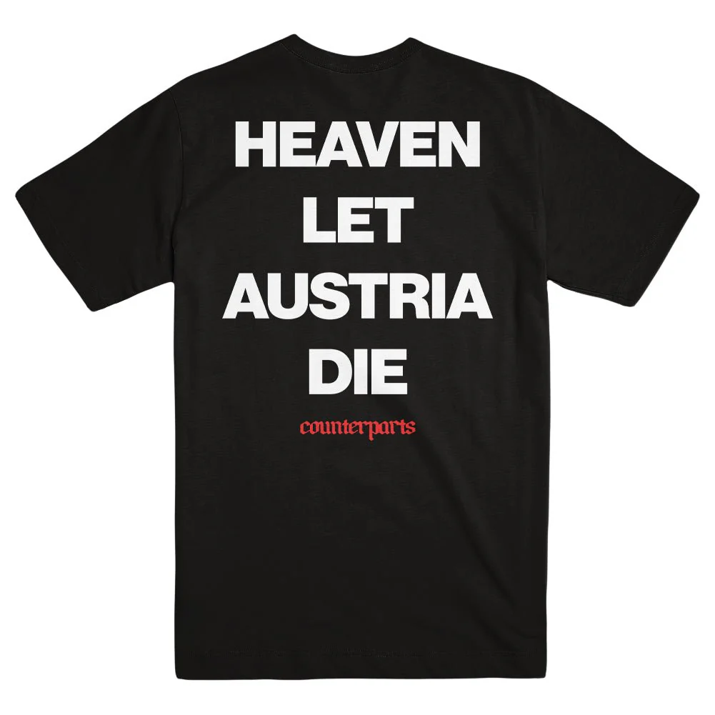 COUNTERPARTS "Heaven Let Austria Die" T-Shirt - Image 2