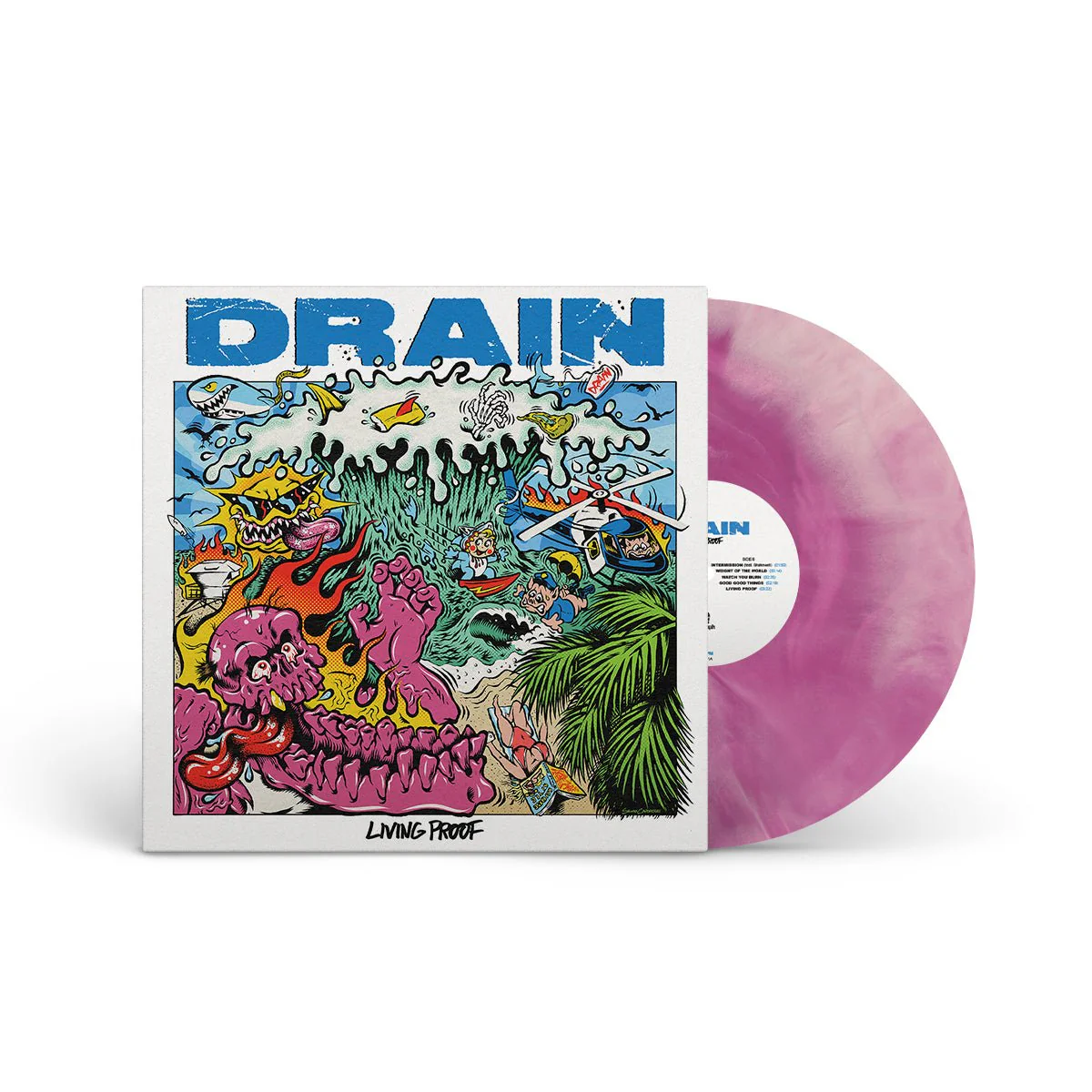 DRAIN "Living Proof" LP - Image 3