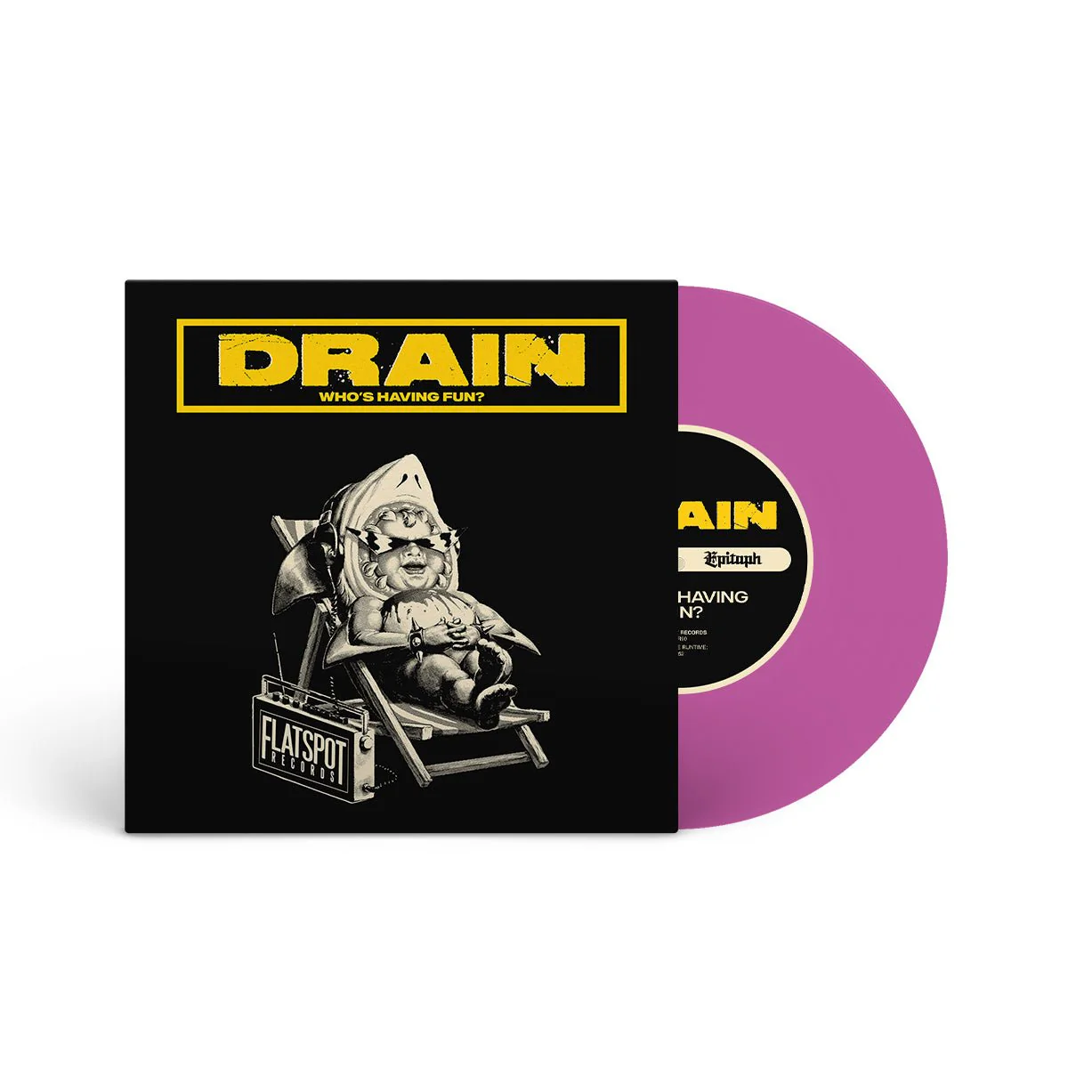 DRAIN "Who's Having Fun?" 7" - Image 3