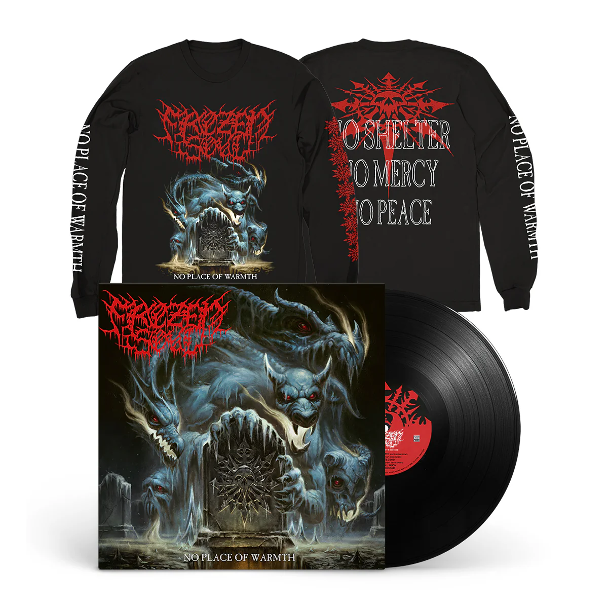FROZEN SOUL "No Place Of Warmth" LP + Longsleeve Bundle - Image 2