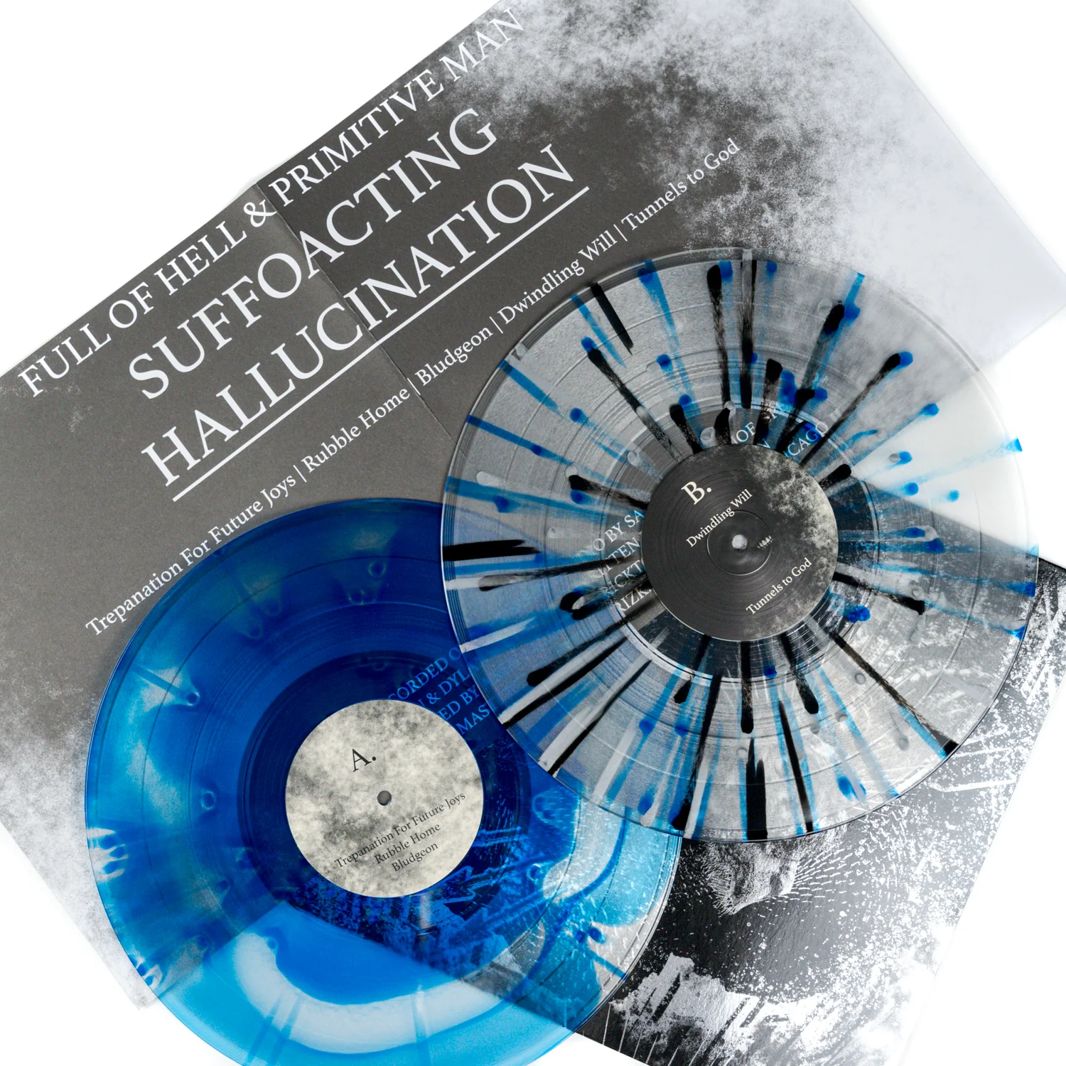 FULL OF HELL & PRIMITIVE MAN "Suffocating Hallucination" LP - Image 4