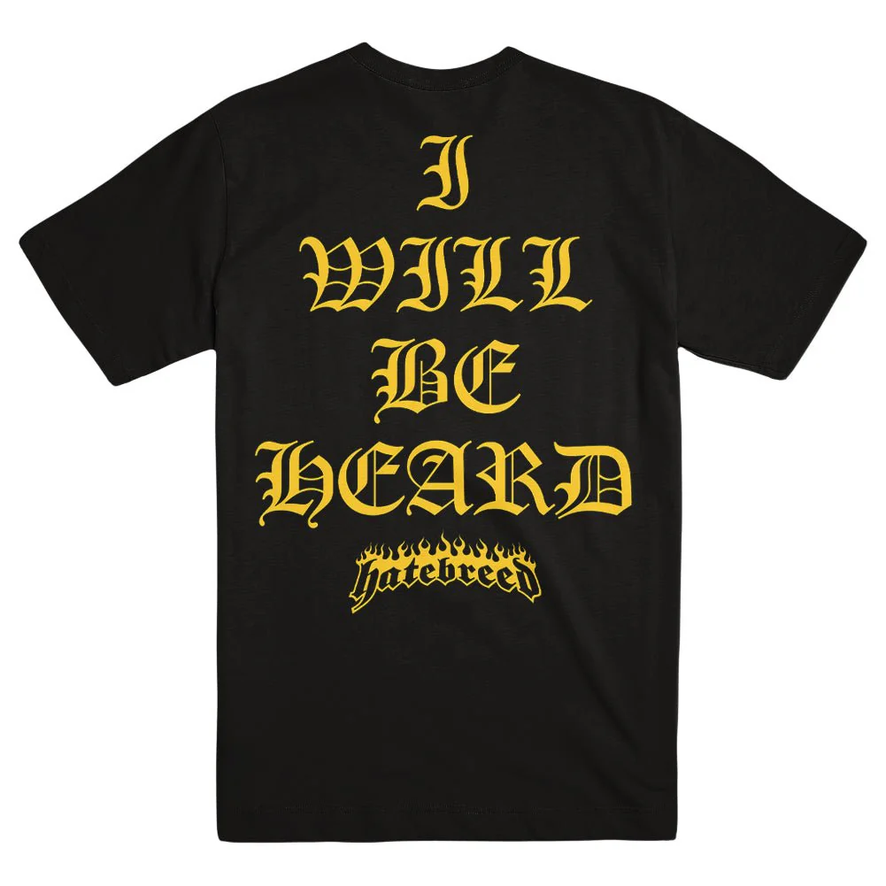 HATEBREED "I Will Be Heard" T-Shirt - Image 2