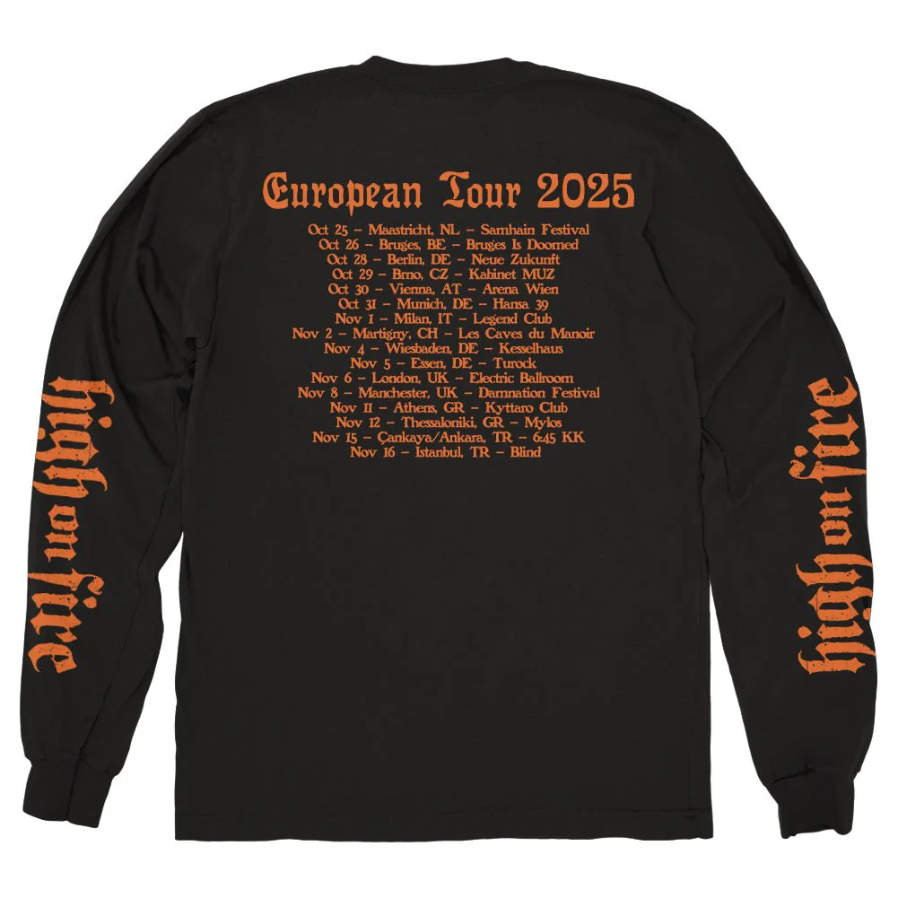 HIGH ON FIRE "Devil Head - Ochre" Longsleeve - Image 2