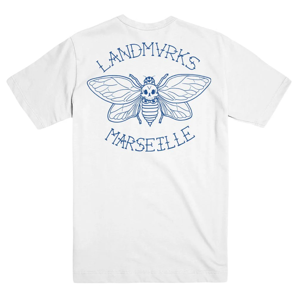 LANDMVRKS "Cicada - Embroidered - Faded Bone" T-Shirt - Image 2