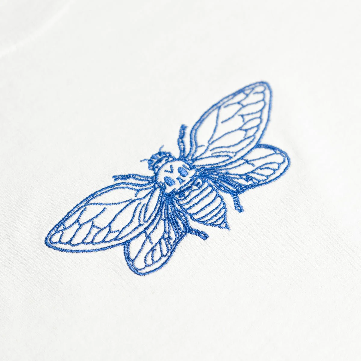 LANDMVRKS "Cicada - Embroidered - Faded Bone" T-Shirt - Image 3