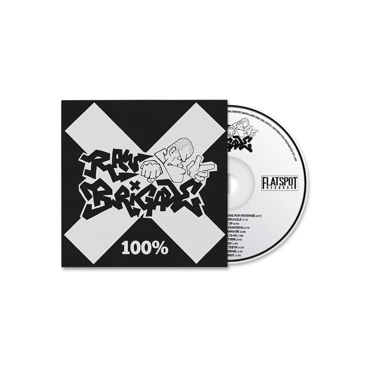RAW BRIGADE "100%" CD - Image 2