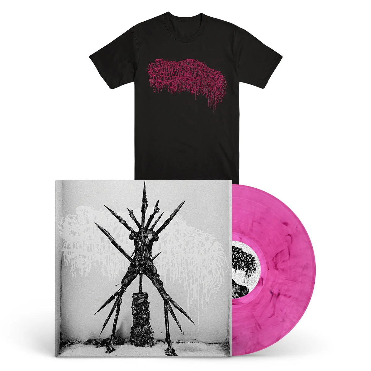 SANGUISUGABOGG "Hideous Aftermath" LP + T-Shirt Bundle - Image 2