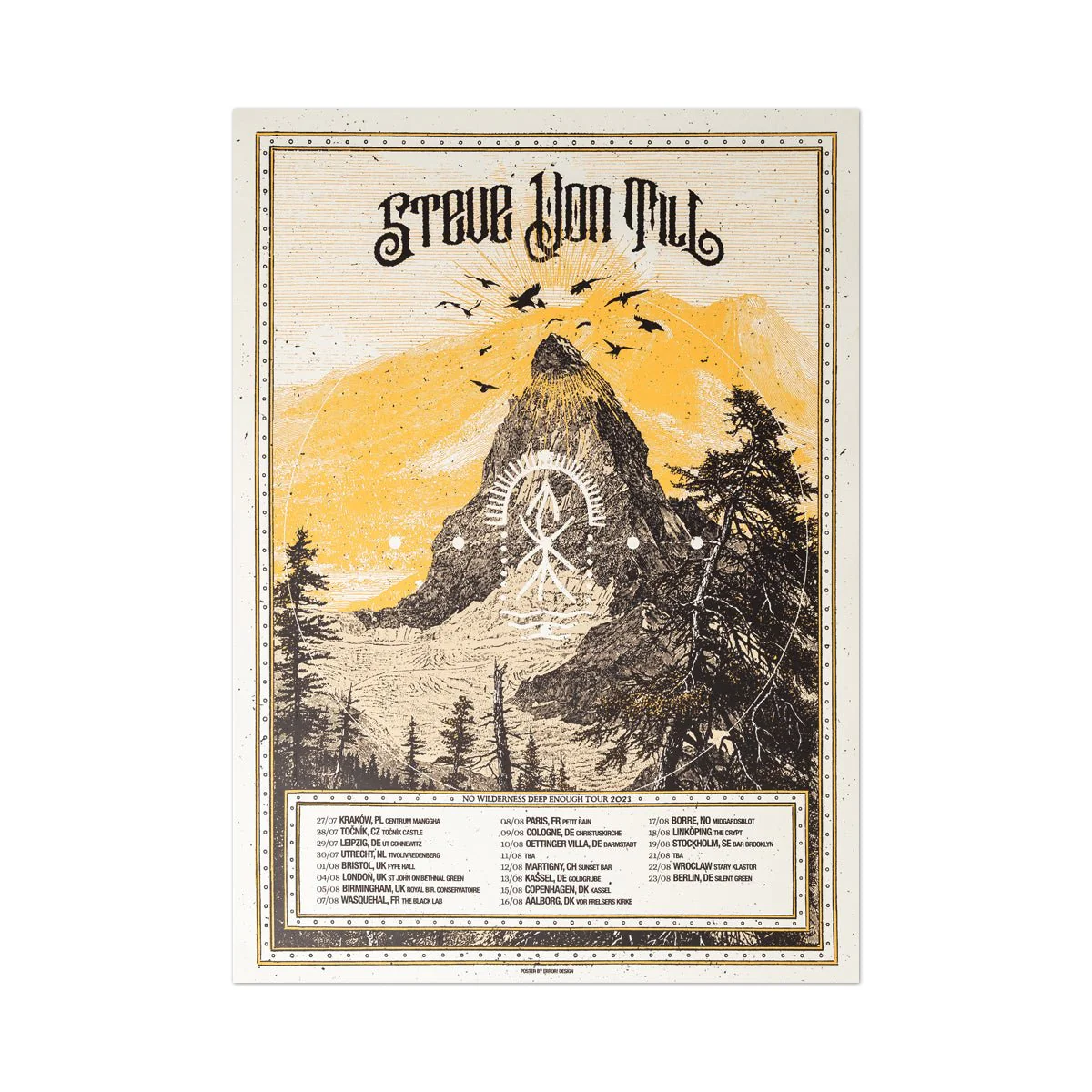 STEVE VON TILL "Euro Tour 2022 & 2023" Screenprinted Poster Bundle - Image 2