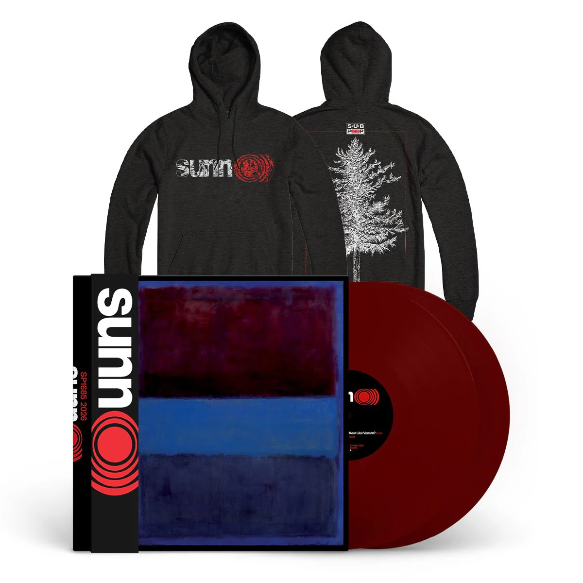 SUNN O))) "sunn O)))" 2xLP + Hoodie Bundle - Image 2