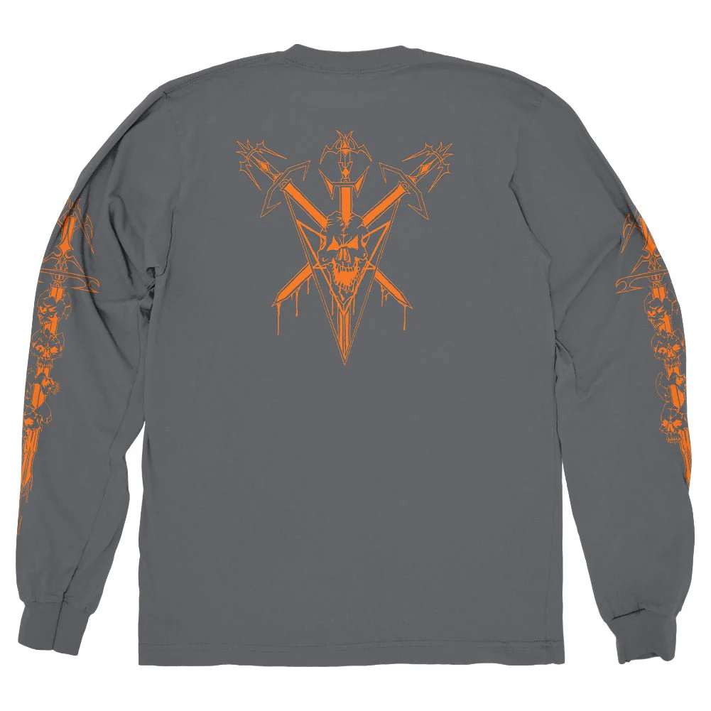 WOLFBRIGADE "Age Of Skull - Charcoal" Longsleeve - Image 2